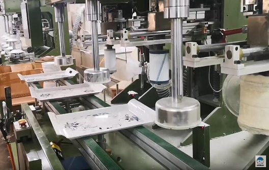 میلمین کراکری کے لیے خودکار تراشنے والی مشین