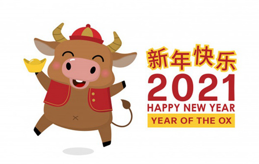 چھٹیوں کا نوٹس --- 2021 چینی نیا سال